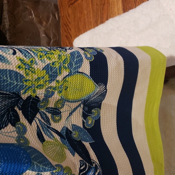 Nwt Eliza J dress blue white lemon green - Picture 7 of 15